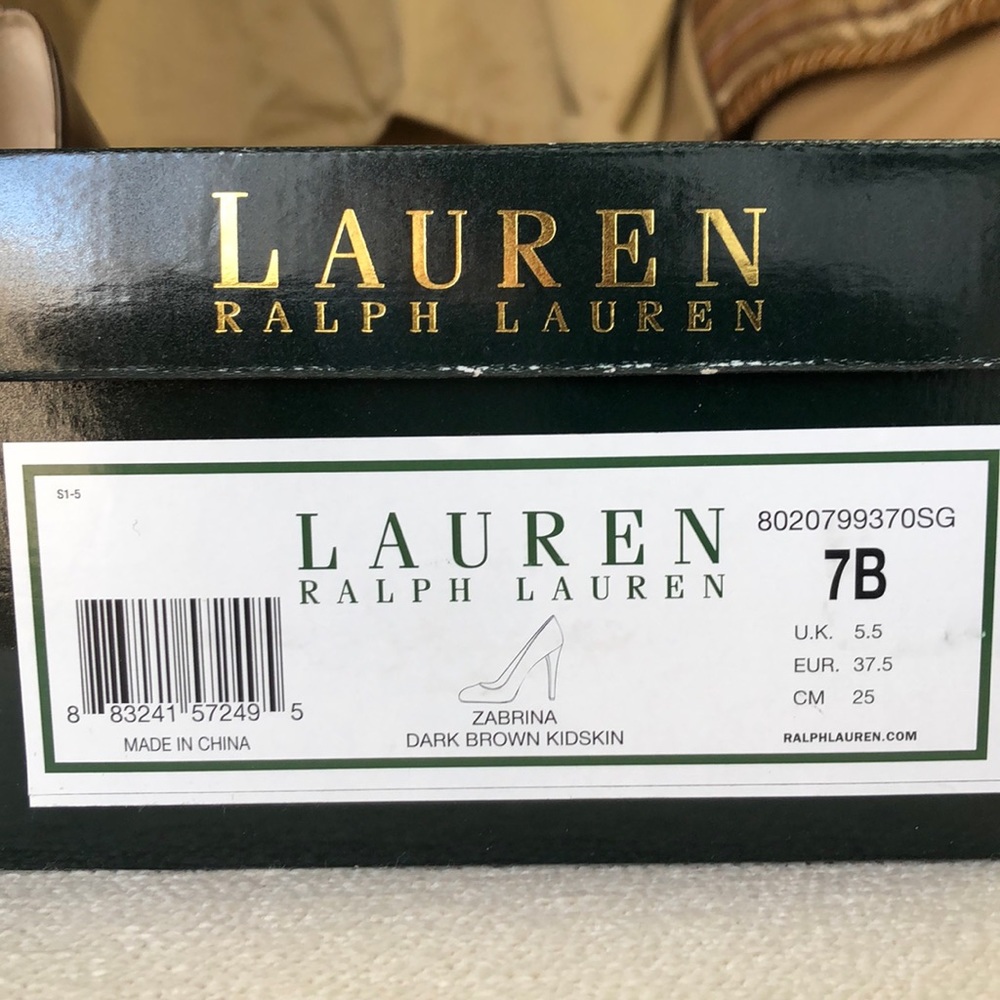 Ralph Lauren Zabrina Brown Kidskins - Picture 4 of 4